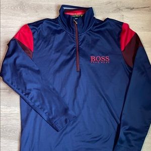 Boss green long sleeve shirt with zipper